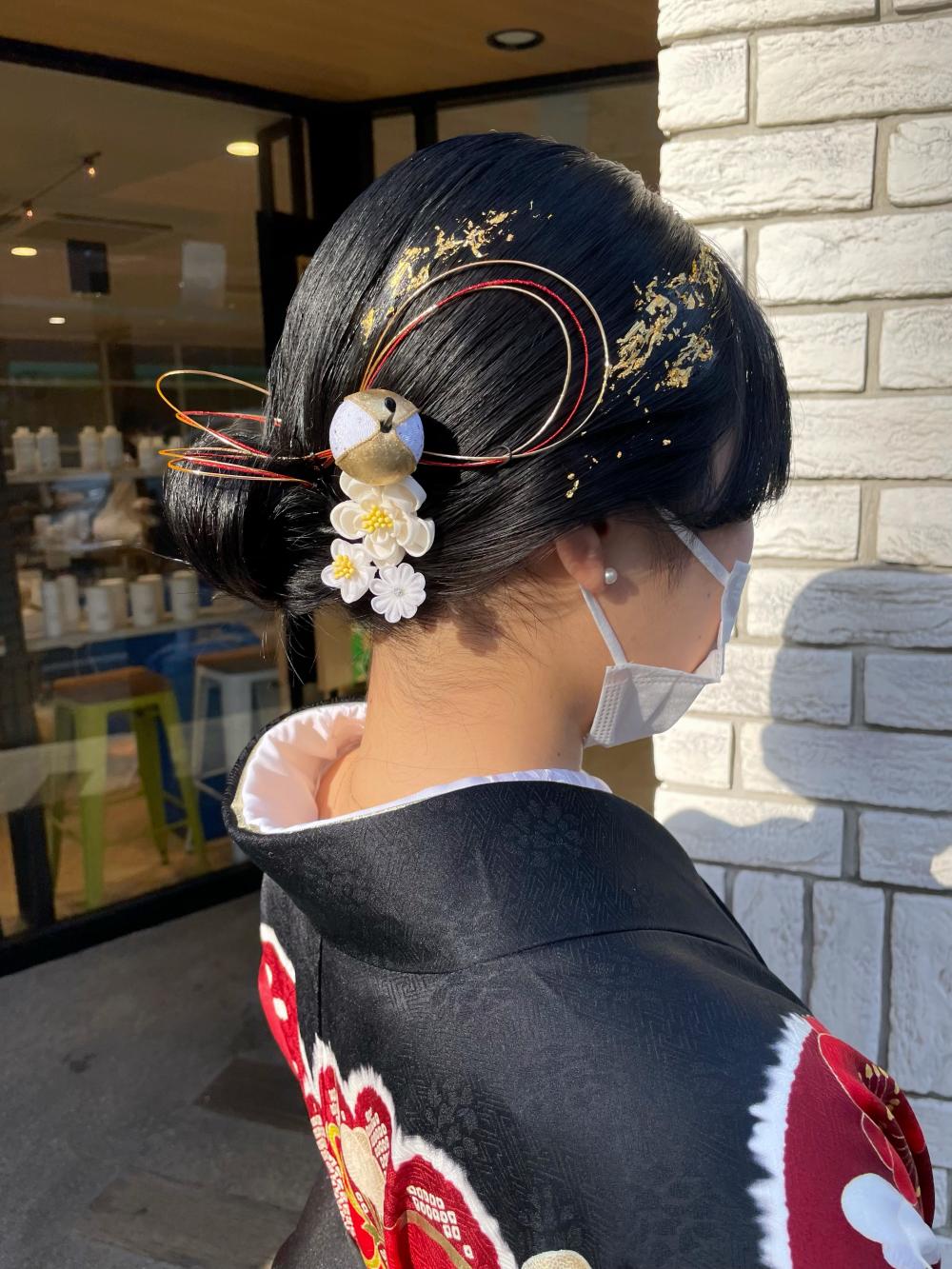 【kana】卒業式　艶っぽくまとめた和装ヘアセット